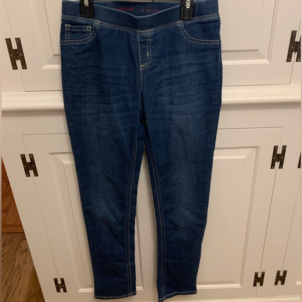Lands End Girls Pull on Jeggings